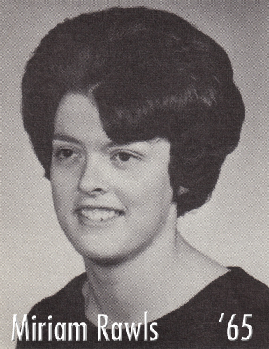 Photo of Miriam Rawls from NU Yearbook 1965