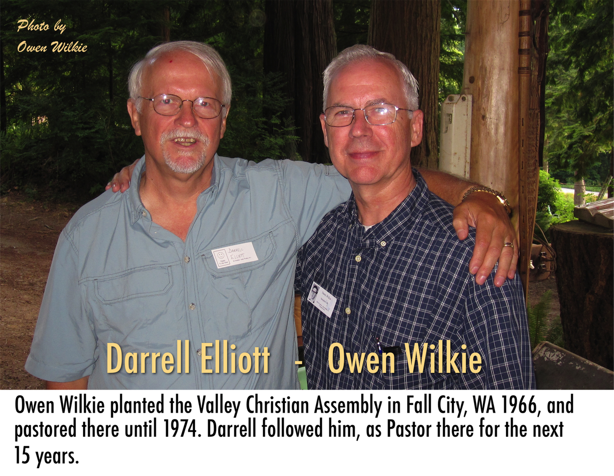 Picture of Darrell Elliott & Owen Wilkie at the 2009 Reunion