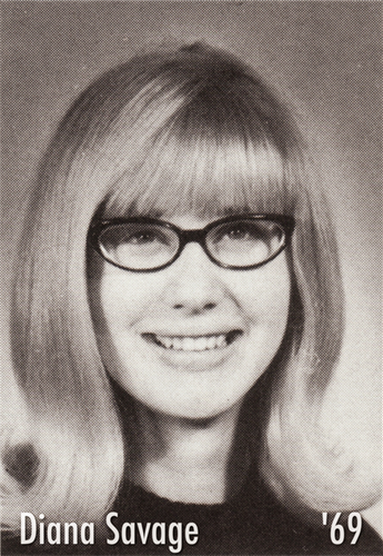 photo of Diana Savage from 1969 NU Yearbook