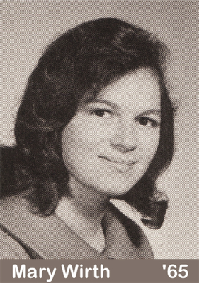 Mary Wirth 1965 yearbook