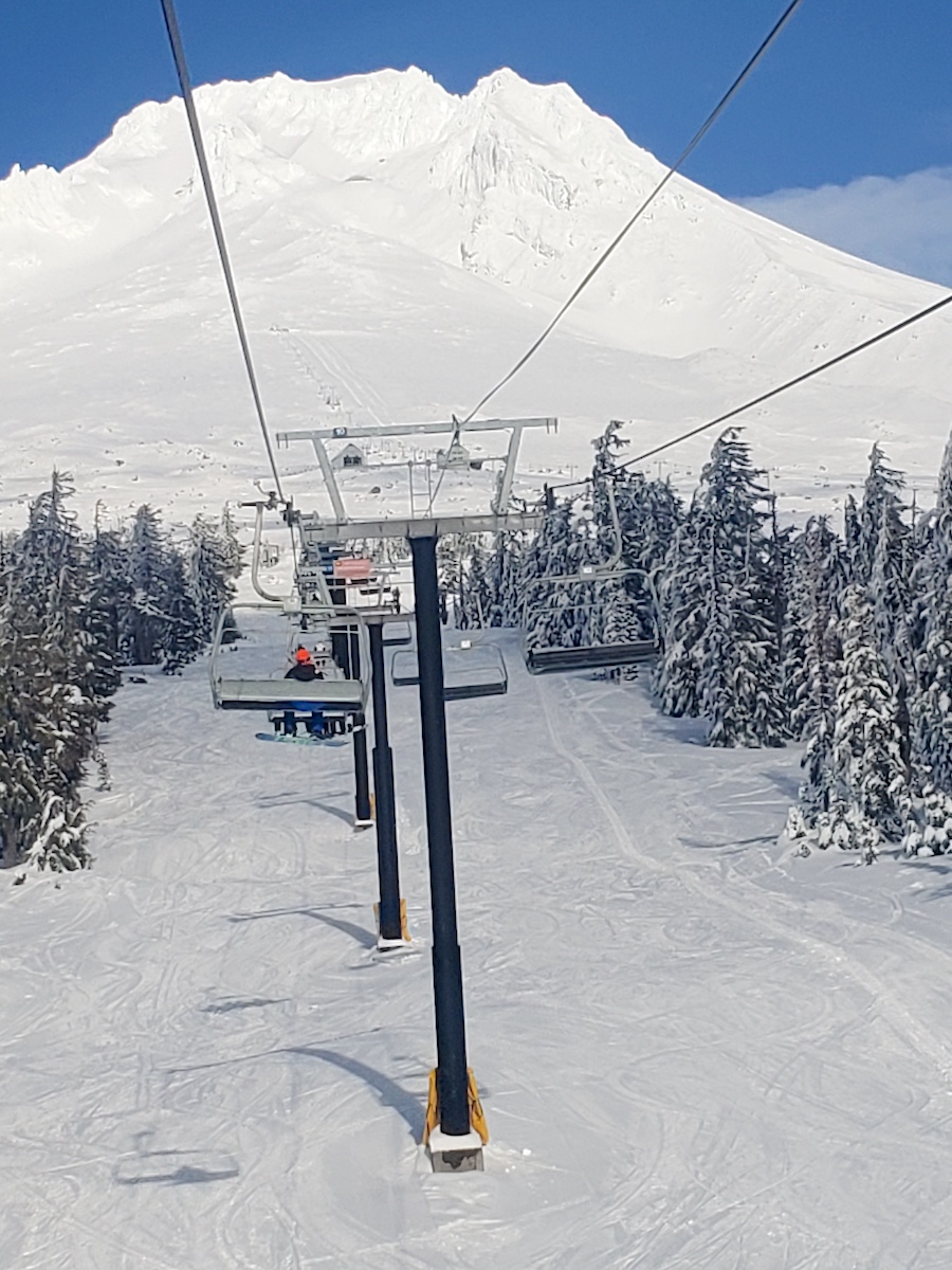 Picture of Mt Hood, Oregon from the ski lift
