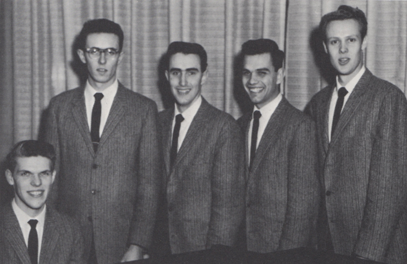 Picture of Ron's quartet in the 1962 NC yearbook