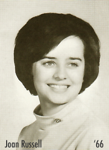 Photo of Joan Russell from 1966 yearbook
